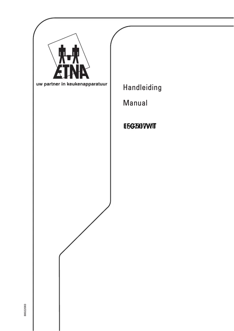 Image de la première page du manuel de l'appareil EFG507WIT