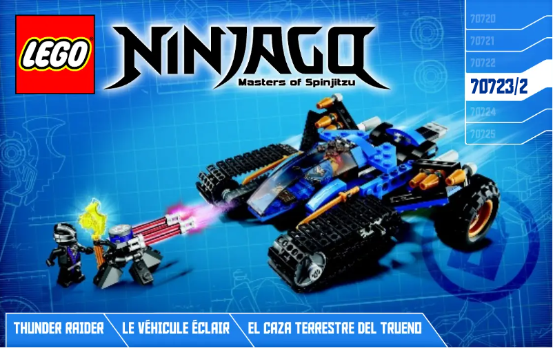 Page 1 de la notice Manuel utilisateur Lego Ninjago 70723