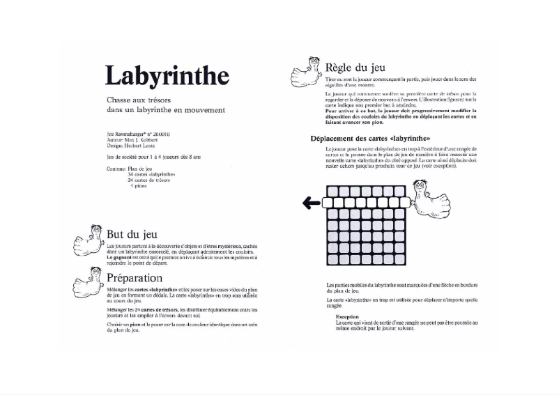 Página 1 del manual Manual de usuario Ravensburger Labyrinthe