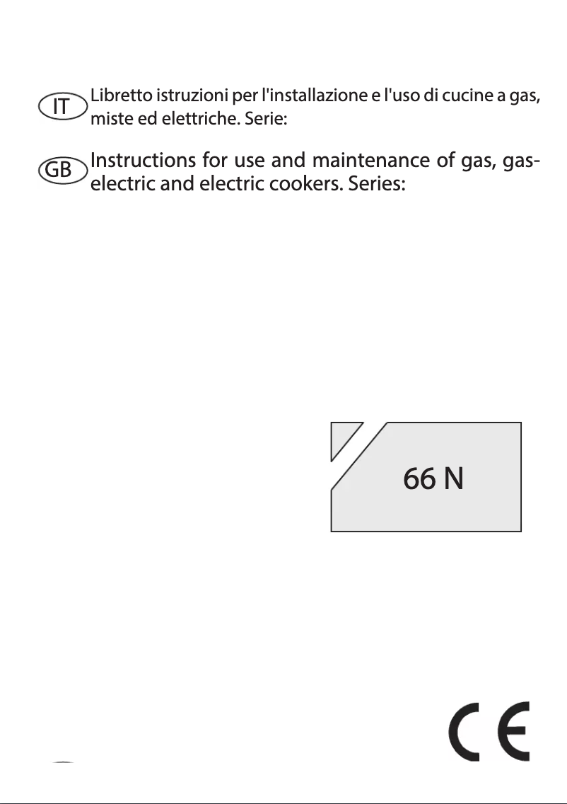 Page 1 de la notice Manuel utilisateur Bompani BI610KAN