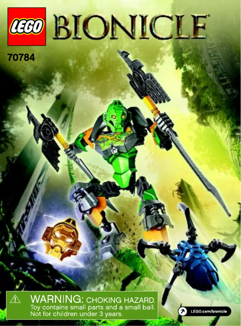 Page n°1 - Manuel utilisateur Lego Bionicle 70784