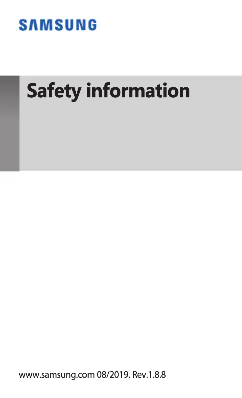 Page n°1 - Instructions de sécurité Samsung Galaxy A9