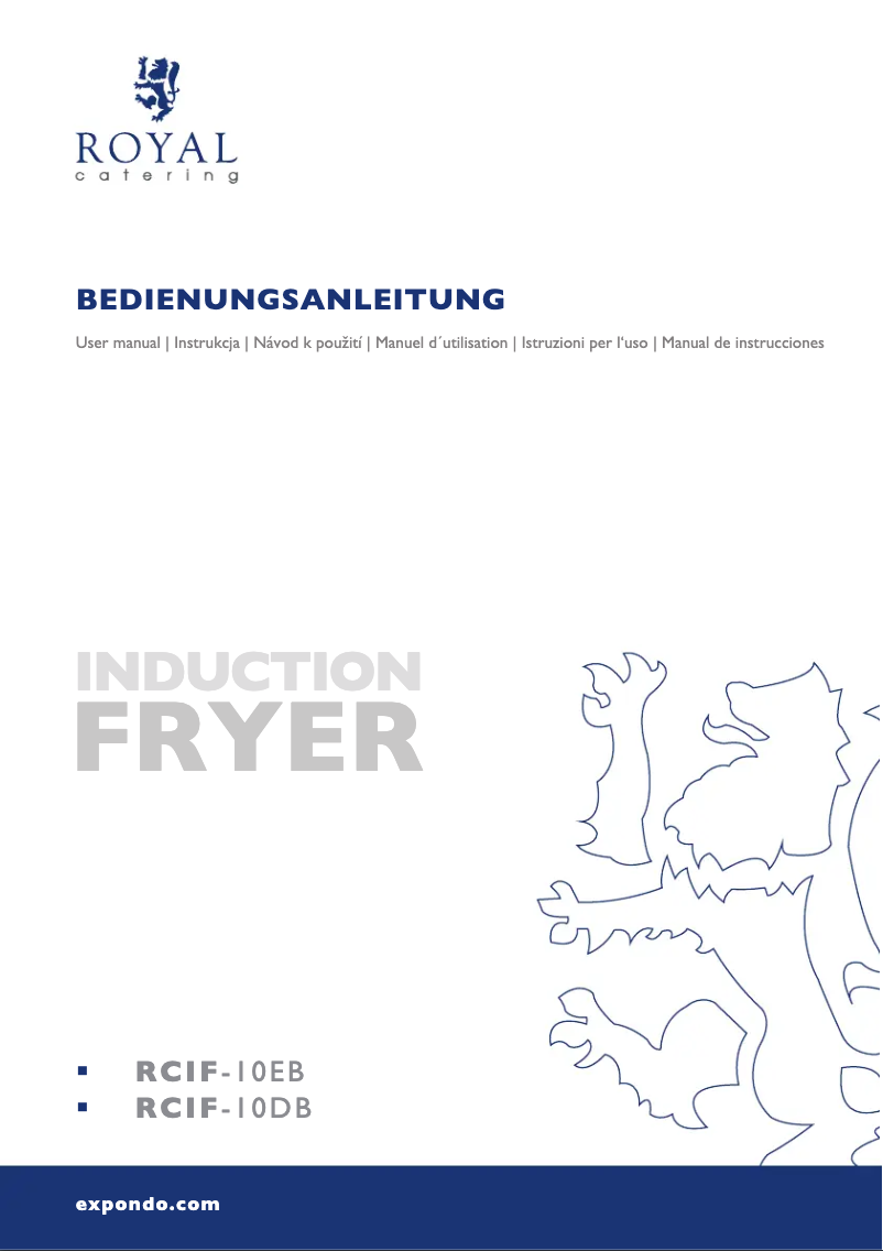 Page 1 de la notice Manuel utilisateur Royal Catering RCIF-10DB