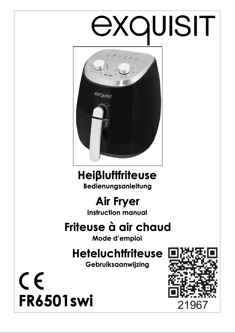 Page 1 de la notice Manuel utilisateur Exquisit FR 6501 swi