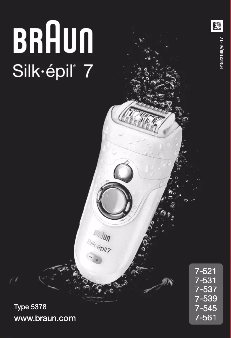 Imagen de la primera página del manual del dispositivo Silk-épil 7 7-561