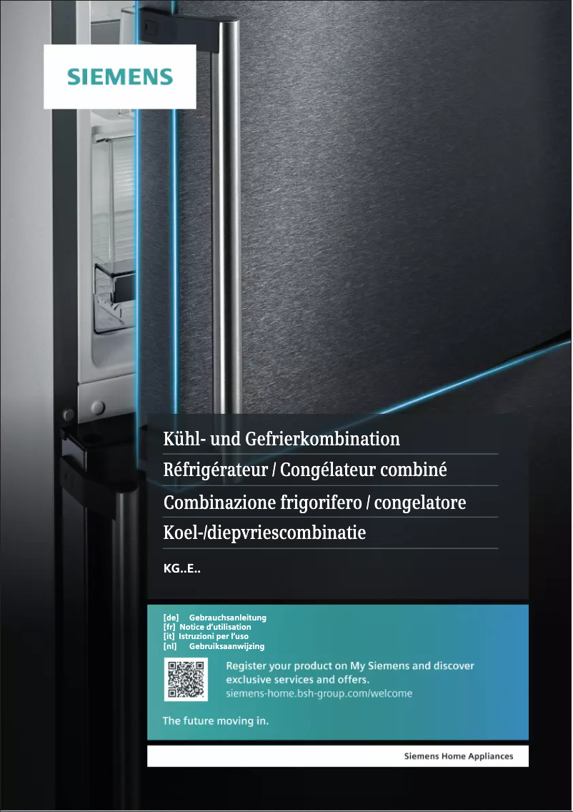 Page n°1 - Manuel utilisateur Siemens KG39EALCB