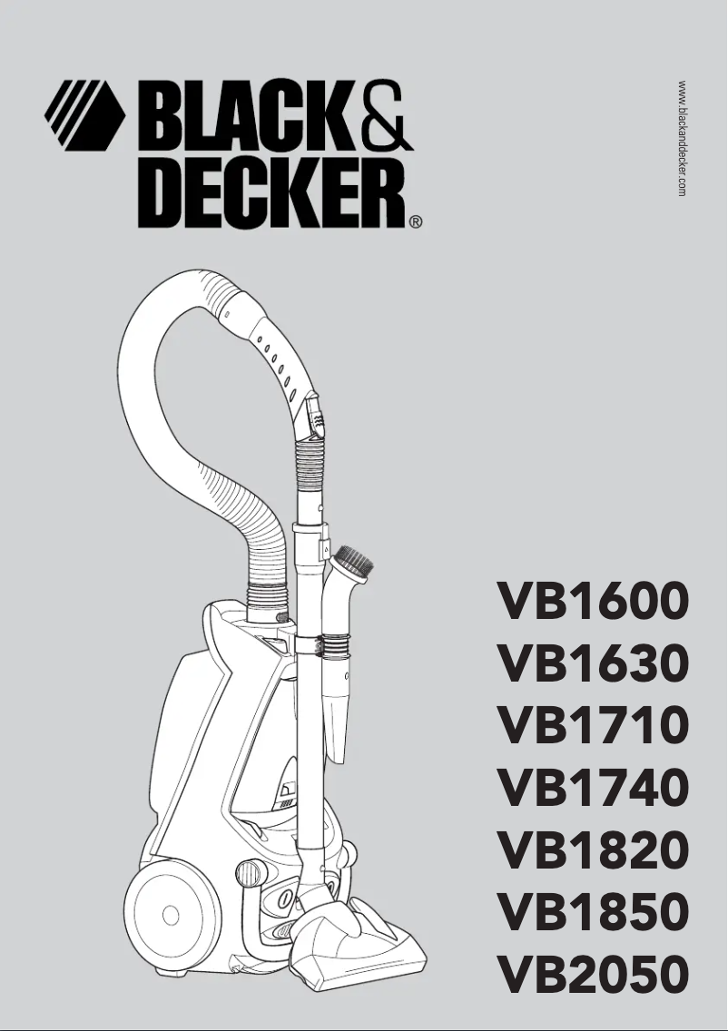 Page n°1 - Manuel utilisateur Black & Decker VB2050