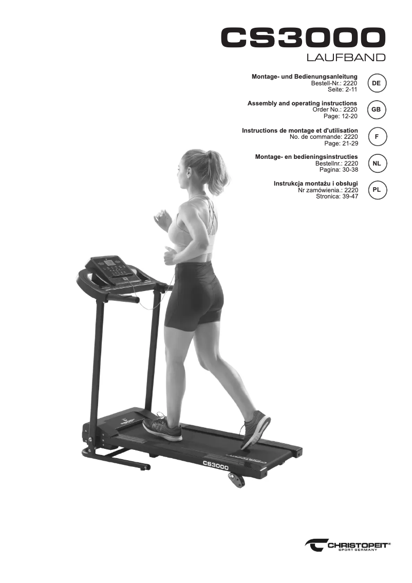 Image de la première page du manuel de l'appareil CS 3000