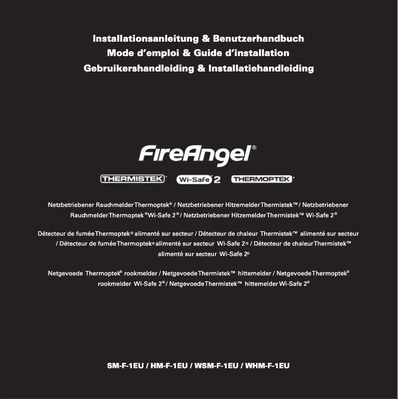 Page n°1 - Manuel utilisateur FireAngel SM-F-EU