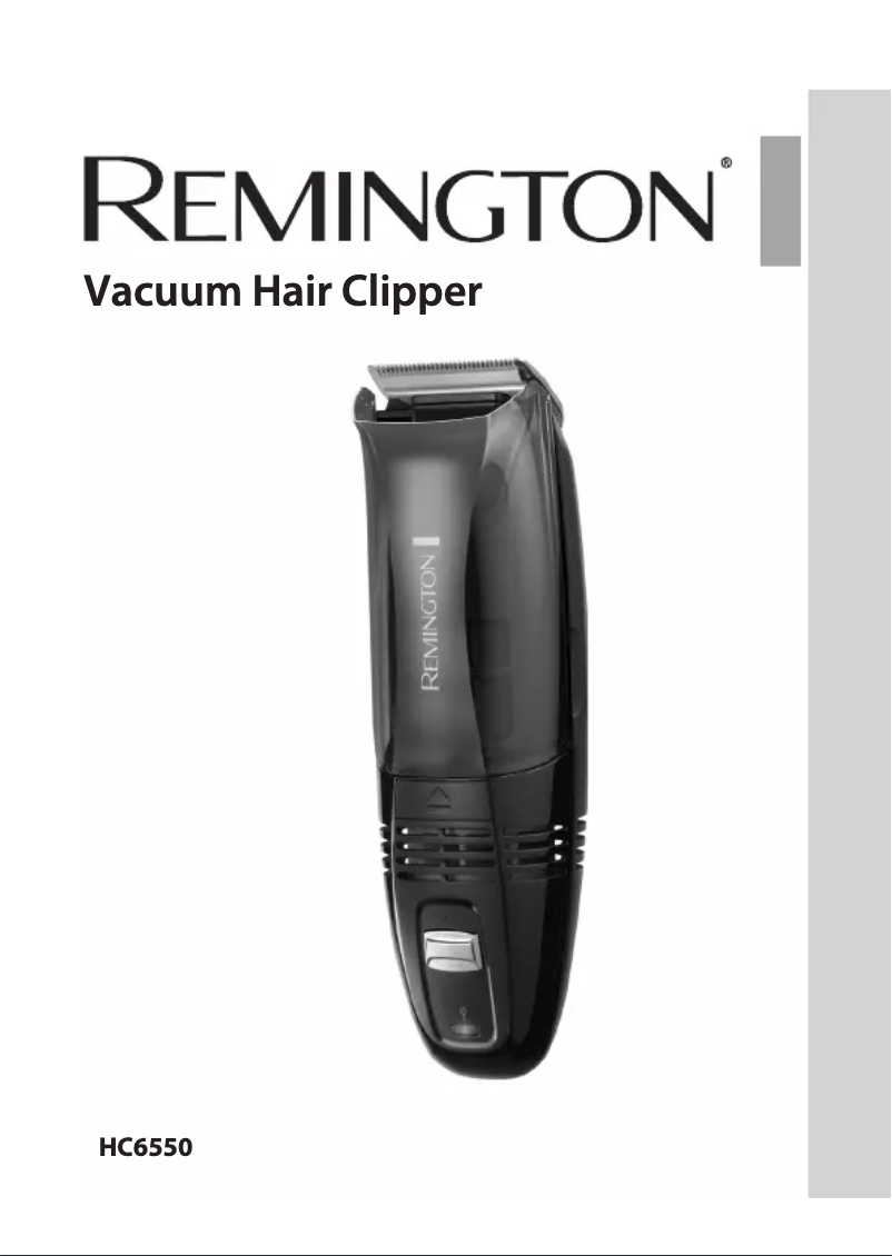Page n°1 - Manuel utilisateur Remington Vacuum HC6550
