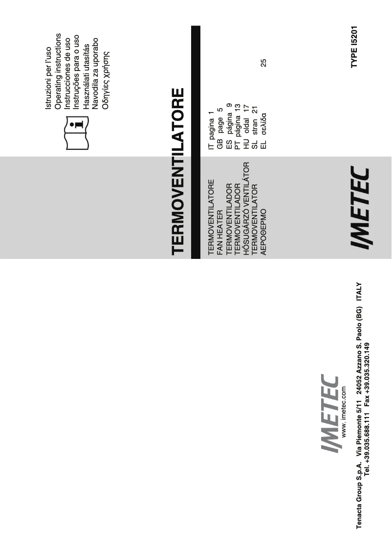 Page 1 de la notice Manuel utilisateur Imetec H1-200