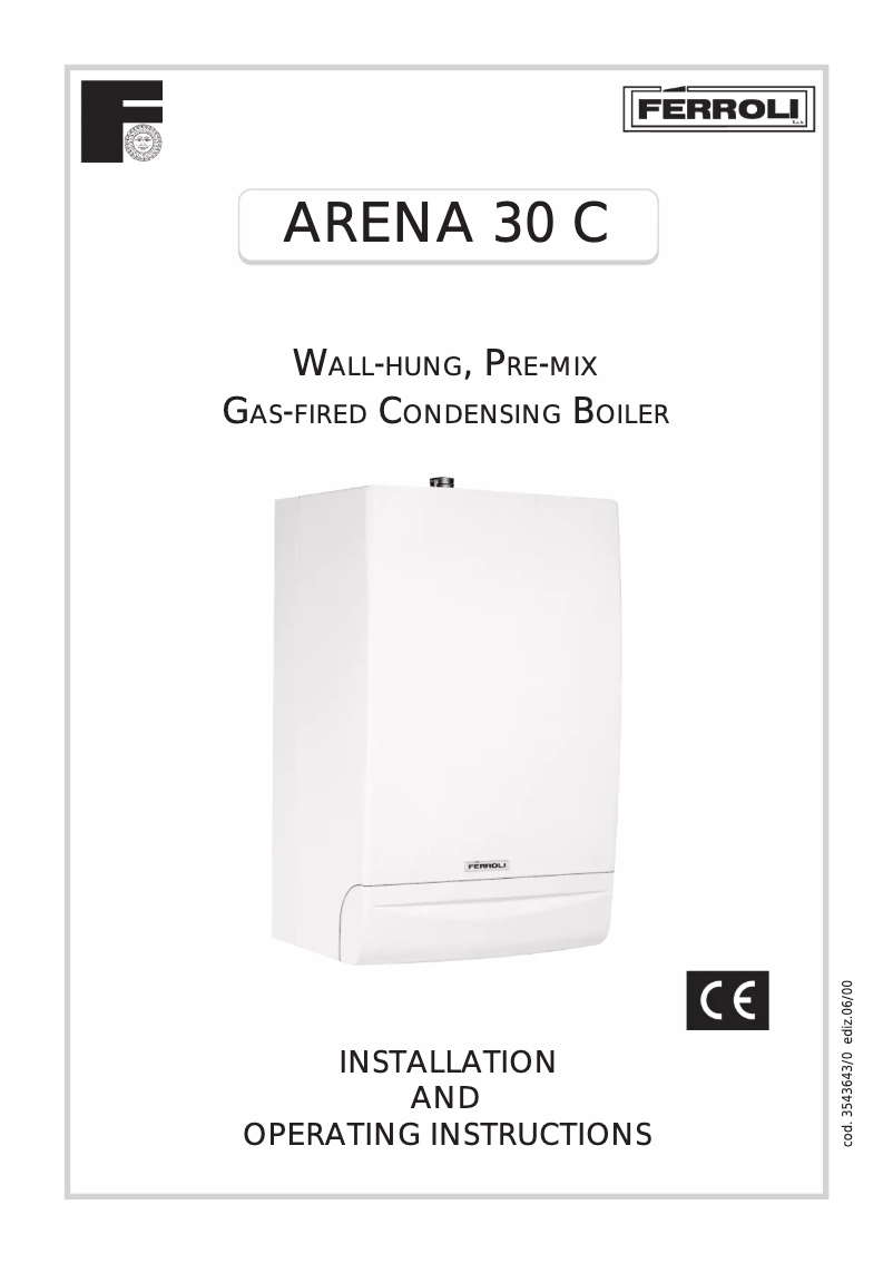 Image de la première page du manuel de l'appareil Arena 30 C