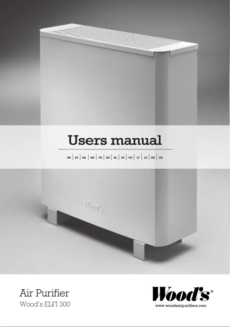 Página 1 del manual Manual de usuario Wood's ELFI300