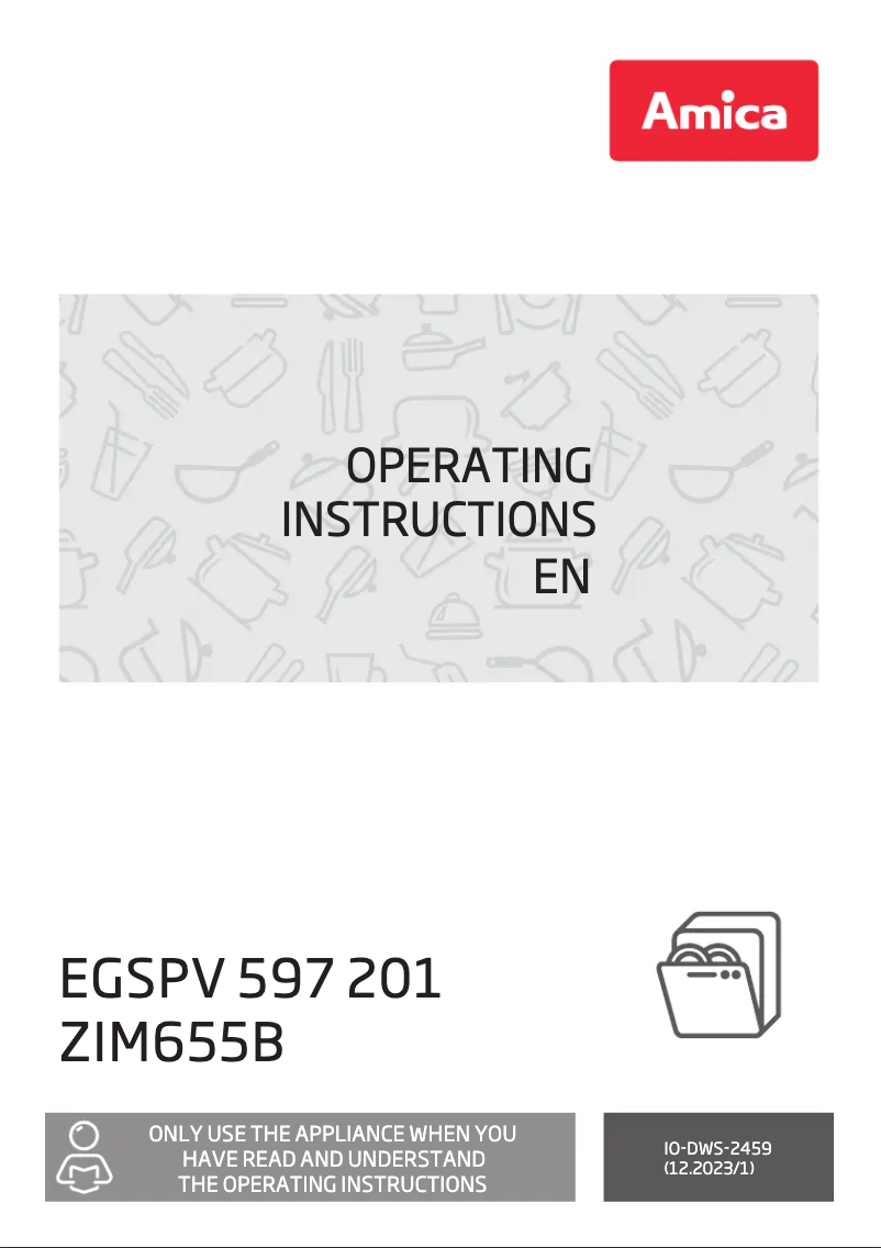 Page 1 de la notice Manuel utilisateur Amica EGSPV 597 201