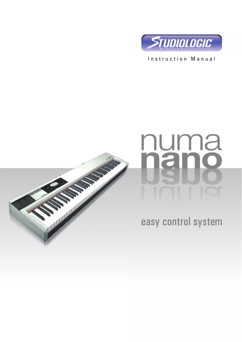 Page n°1 - Manuel utilisateur Studiologic Numa Nano