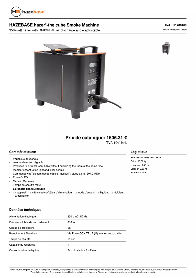 Image de la première page du manuel de l'appareil hazer²