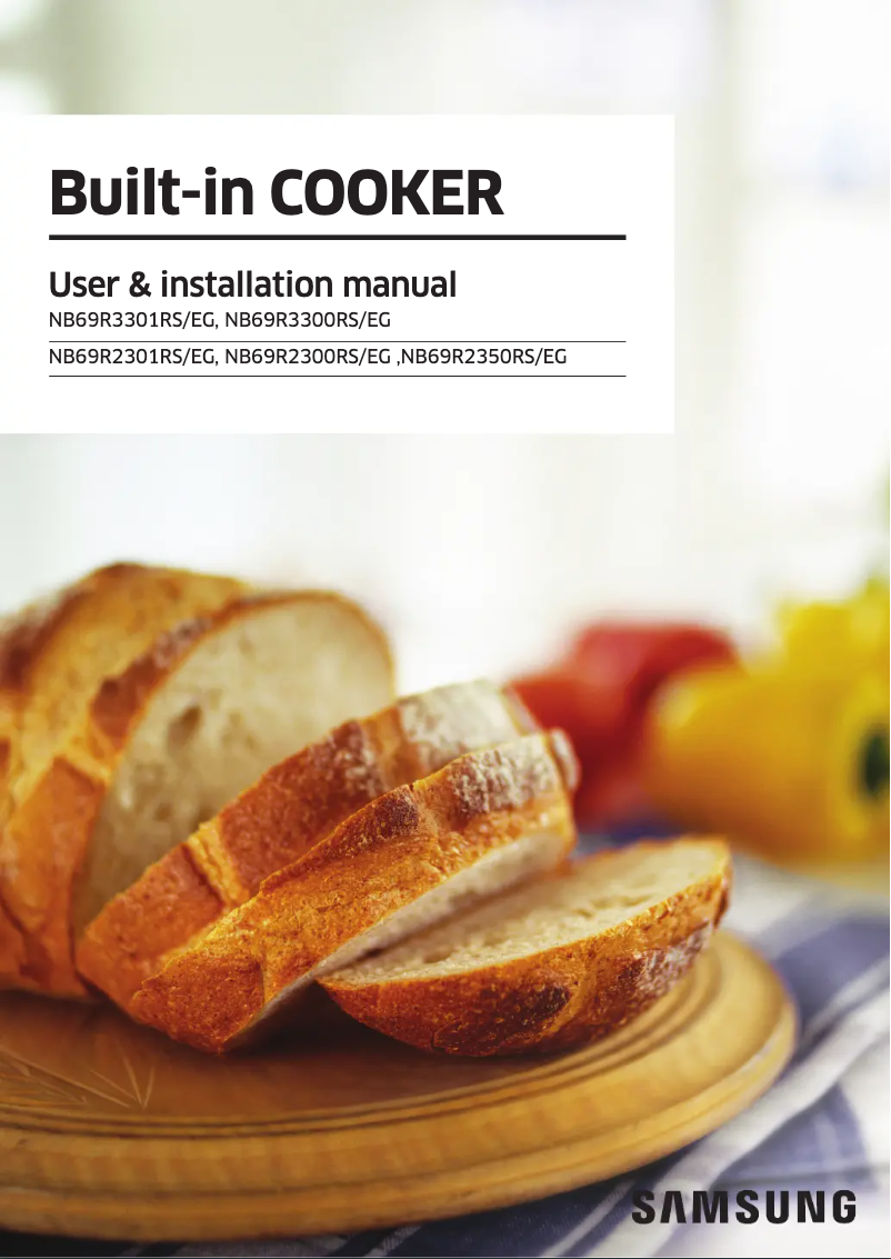 Page 1 de la notice Manuel utilisateur Samsung NB69R3300RS/EG
