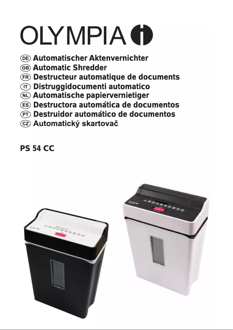 Page 1 de la notice Manuel utilisateur Olympia PS 54 CC