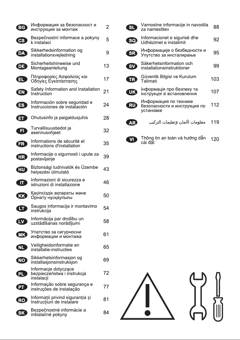Page n°1 - Guide d'installation Electrolux LFP216S