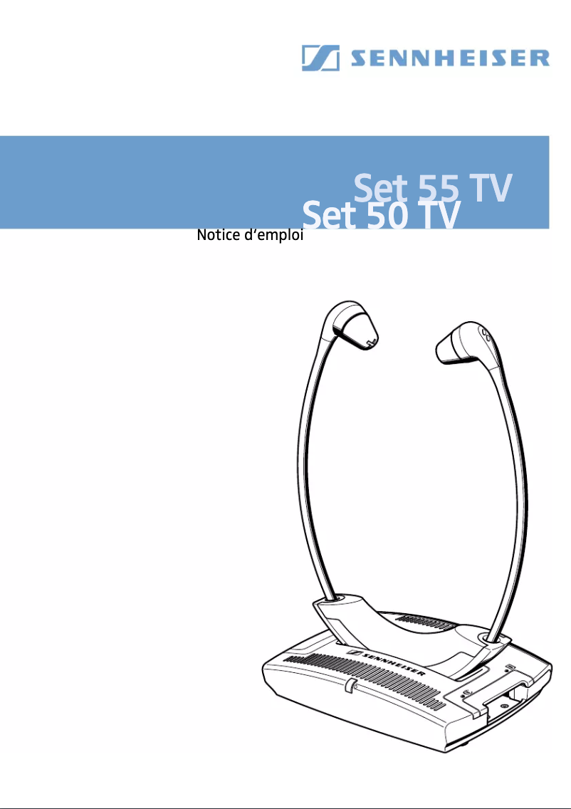 Page 1 de la notice Manuel utilisateur Sennheiser SET 50 TV
