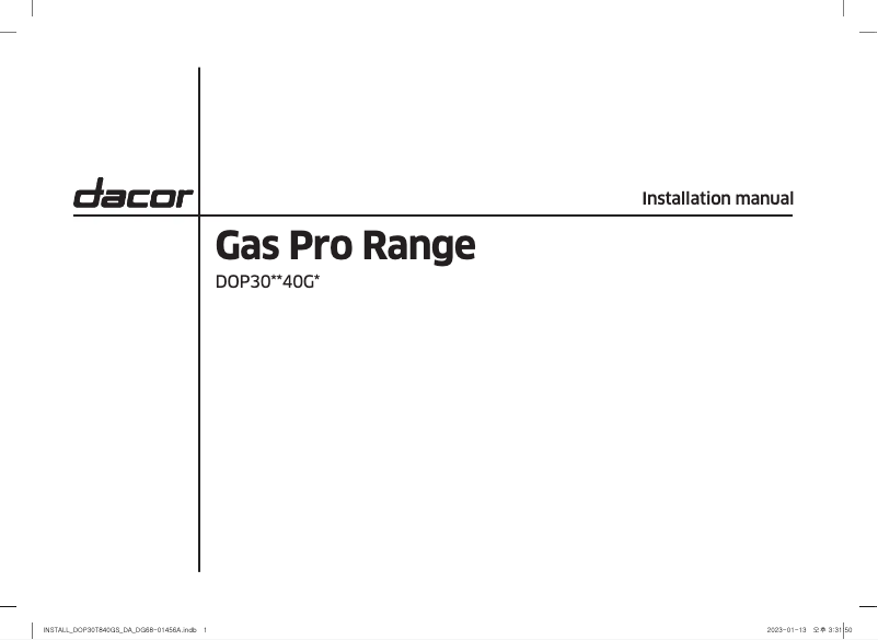 Imagen de la primera página del manual del dispositivo DOP30T840GS