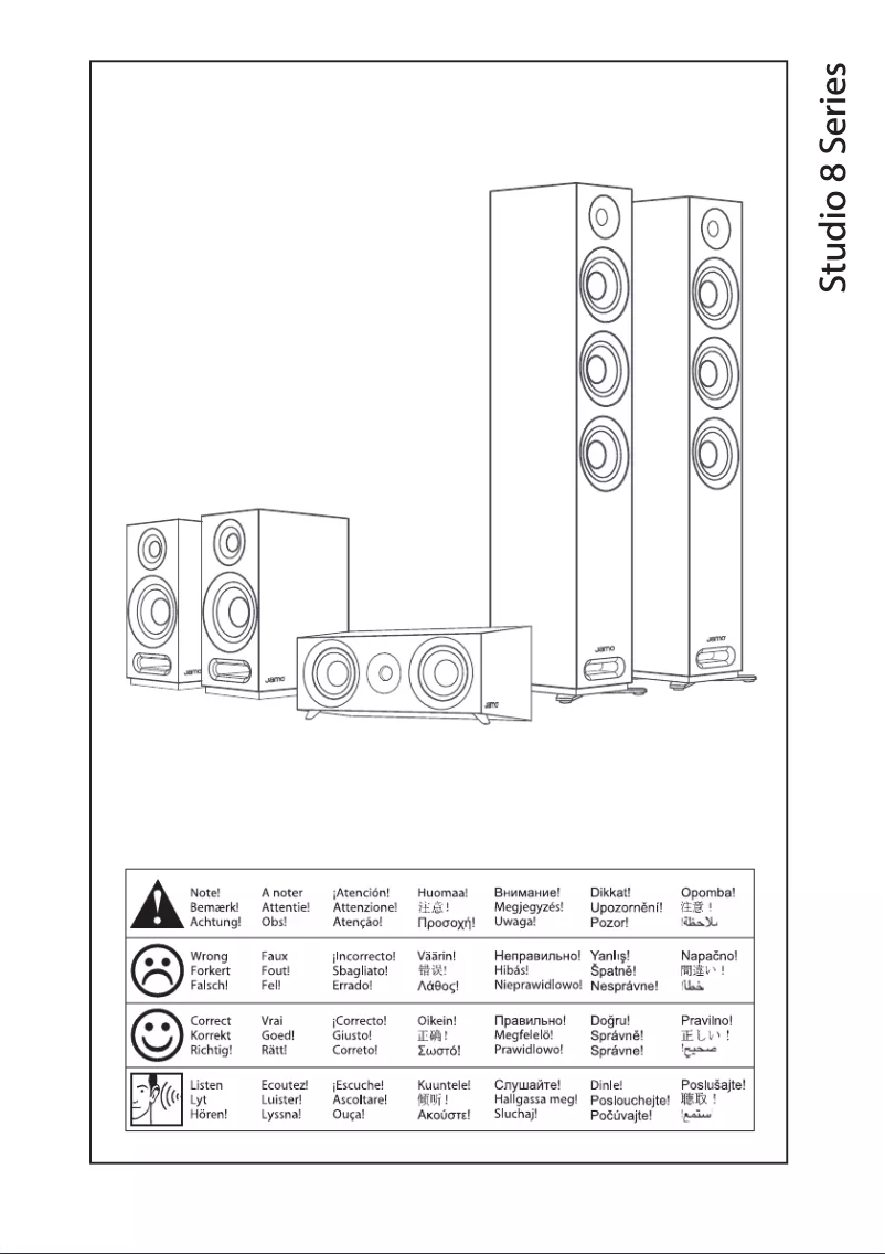 Page n°1 - Manuel utilisateur Jamo S 809 HCS