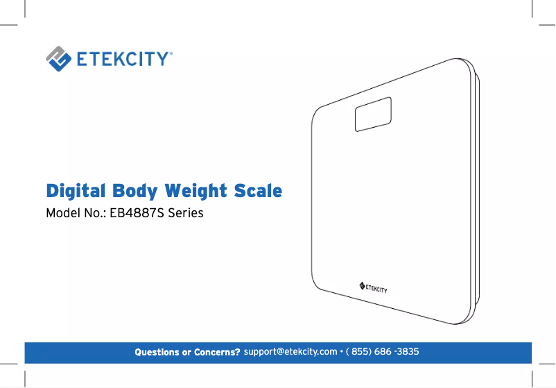 Page n°1 - Manuel utilisateur Etekcity EB4887S