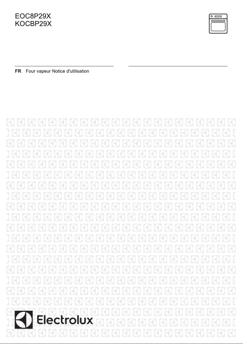 Page 1 de la notice Manuel utilisateur Electrolux KOCBP29X