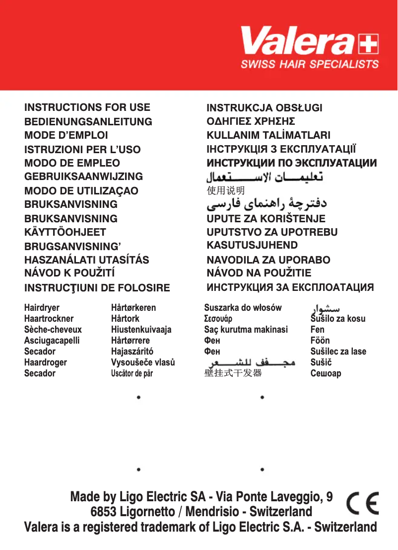 Page 1 de la notice Manuel utilisateur Valera SXJ 8700 D RC