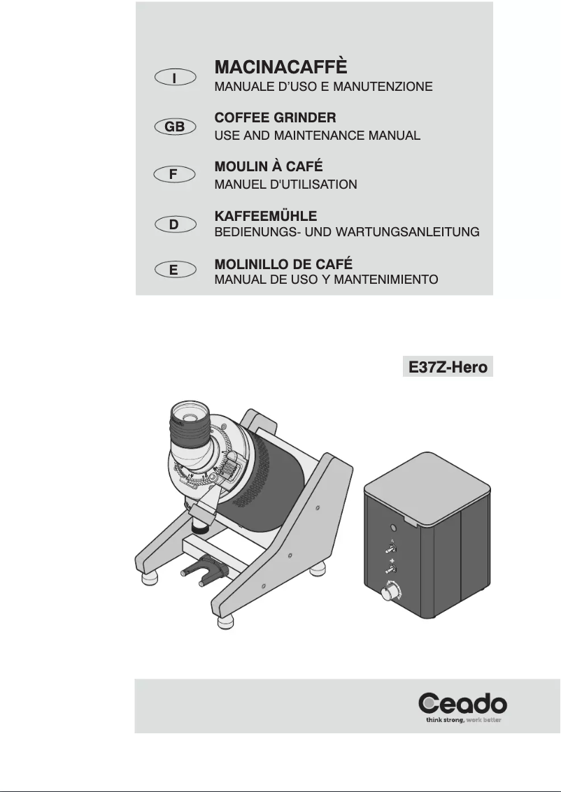 Page 1 de la notice Manuel utilisateur Ceado E37Z-Hero