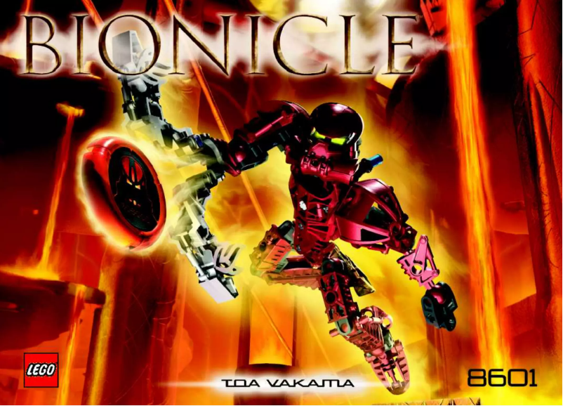 Page 1 de la notice Manuel utilisateur Lego Bionicle 8601