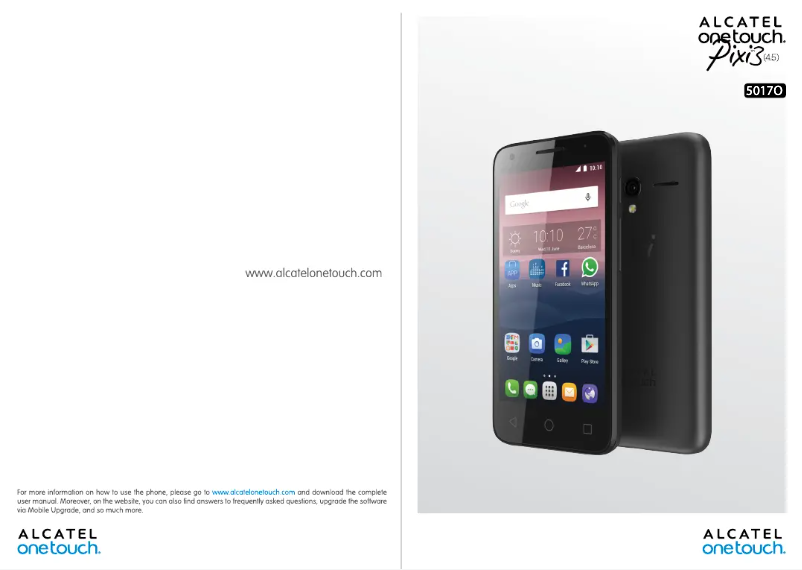 Image de la première page du manuel de l'appareil 5017X