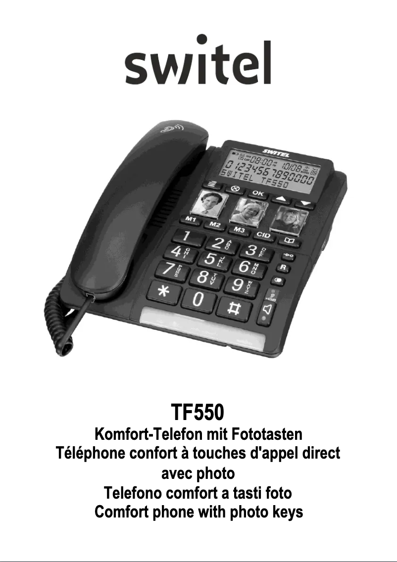 First page image of the manual for TF550
