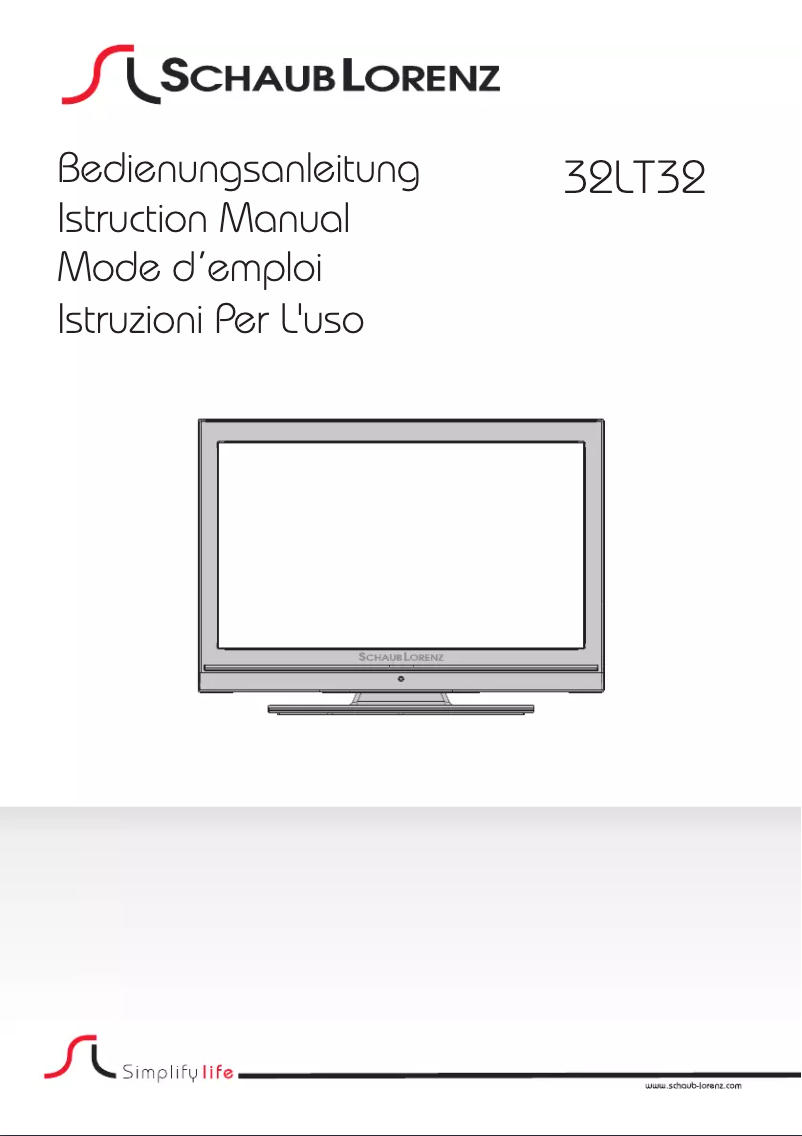 Image de la première page du manuel de l'appareil 32LT32