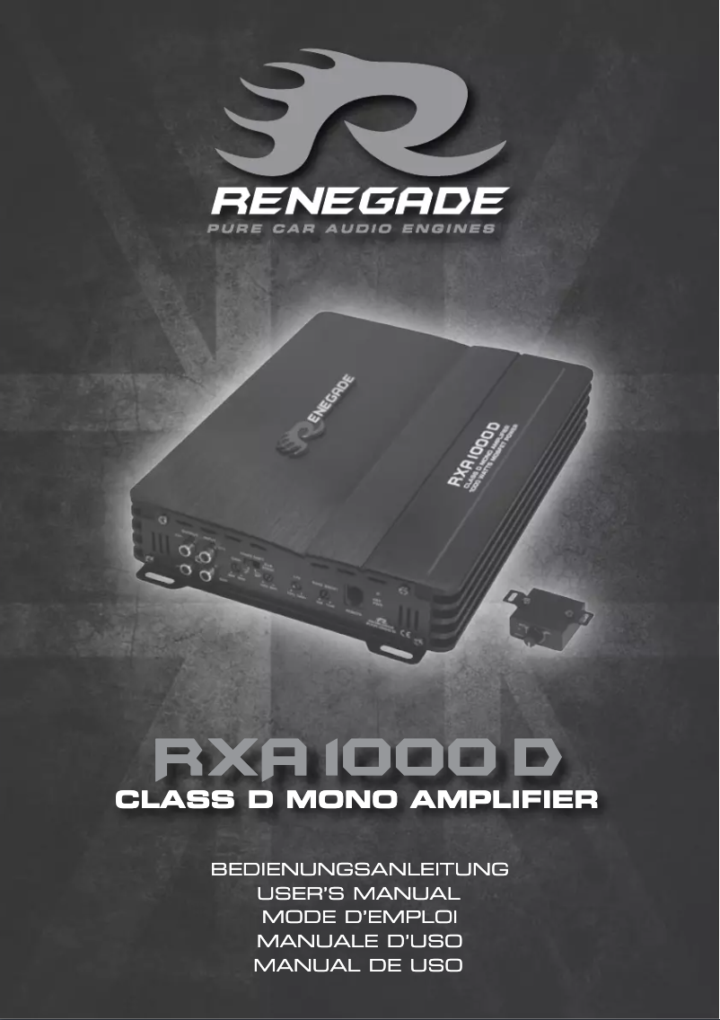 Page 1 de la notice Manuel utilisateur Renegade RXA1000D