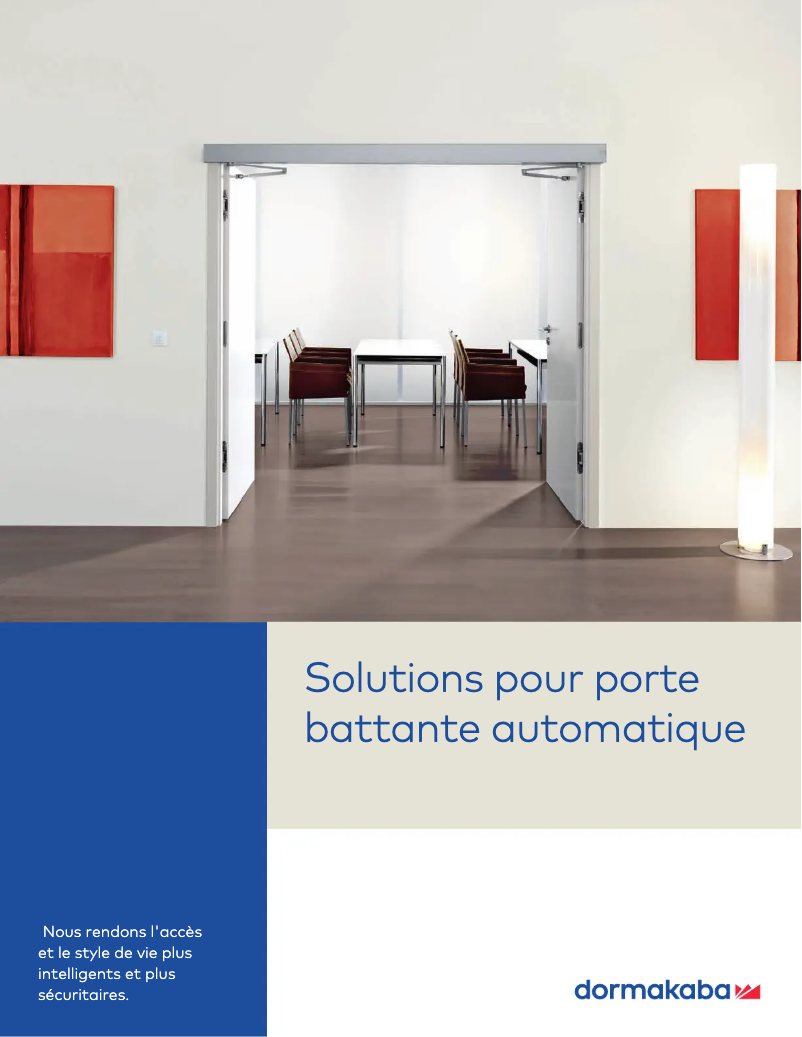 Page n°1 - Brochure Dormakaba ED100