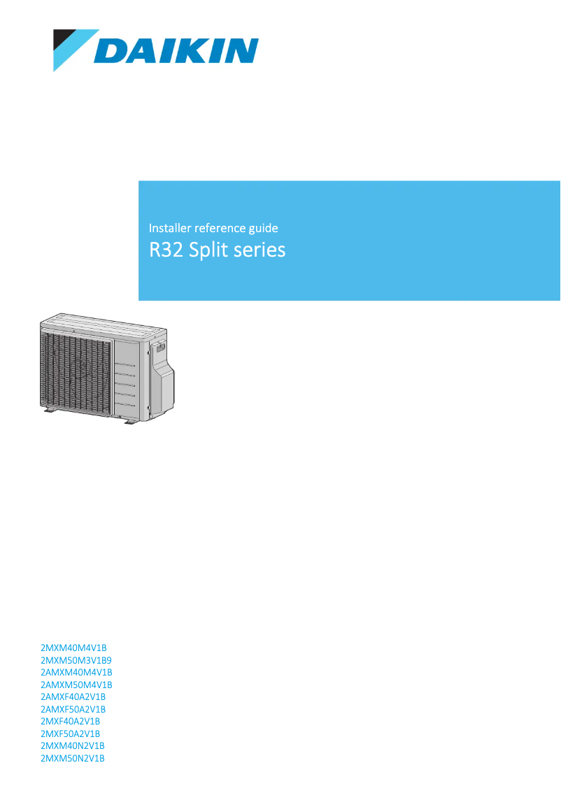 Page 1 de la notice Manuel utilisateur Daikin 2AMXM50M3V1B