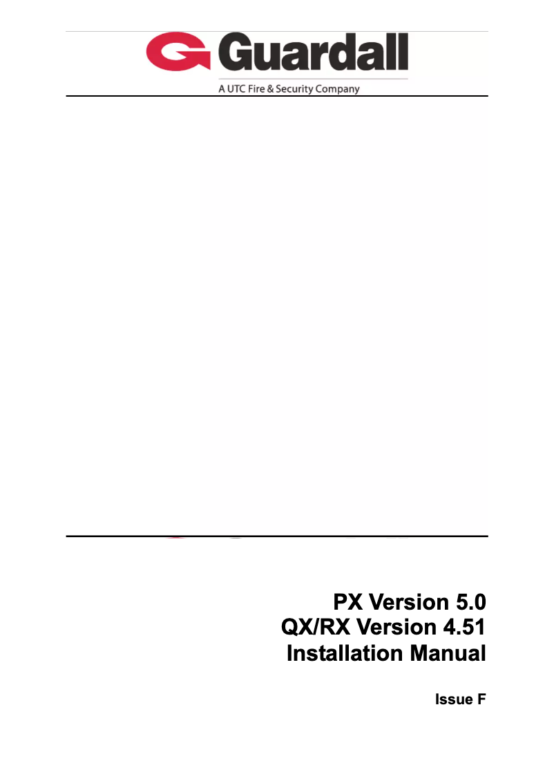 Image de la première page du manuel de l'appareil PX