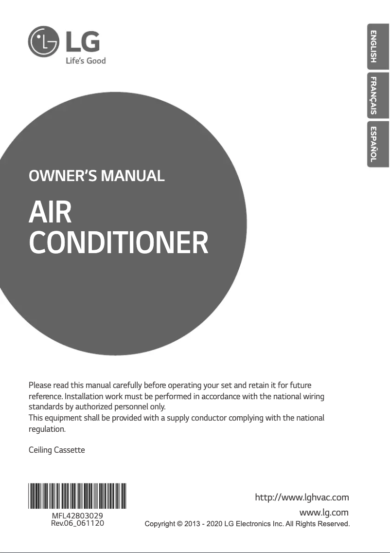 First page image of the manual for ARNU183TSA4