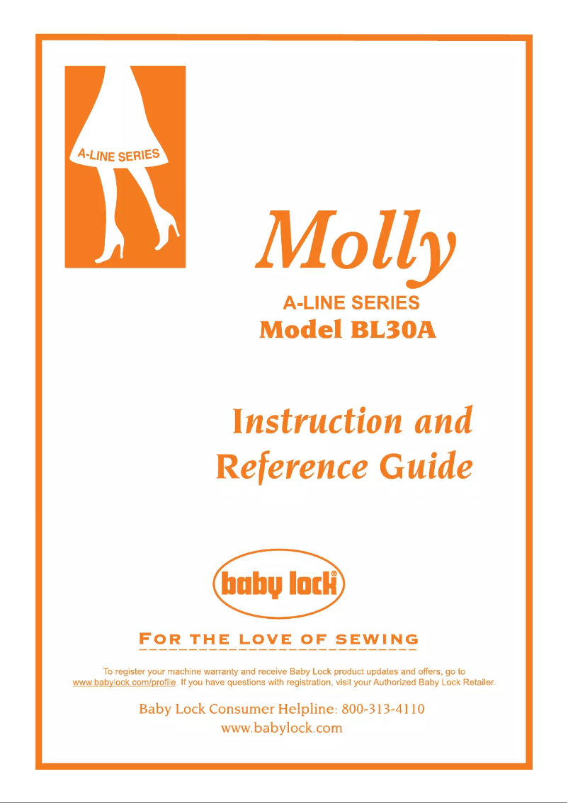 Page n°1 - Manuel utilisateur Baby Lock BL30A Molly