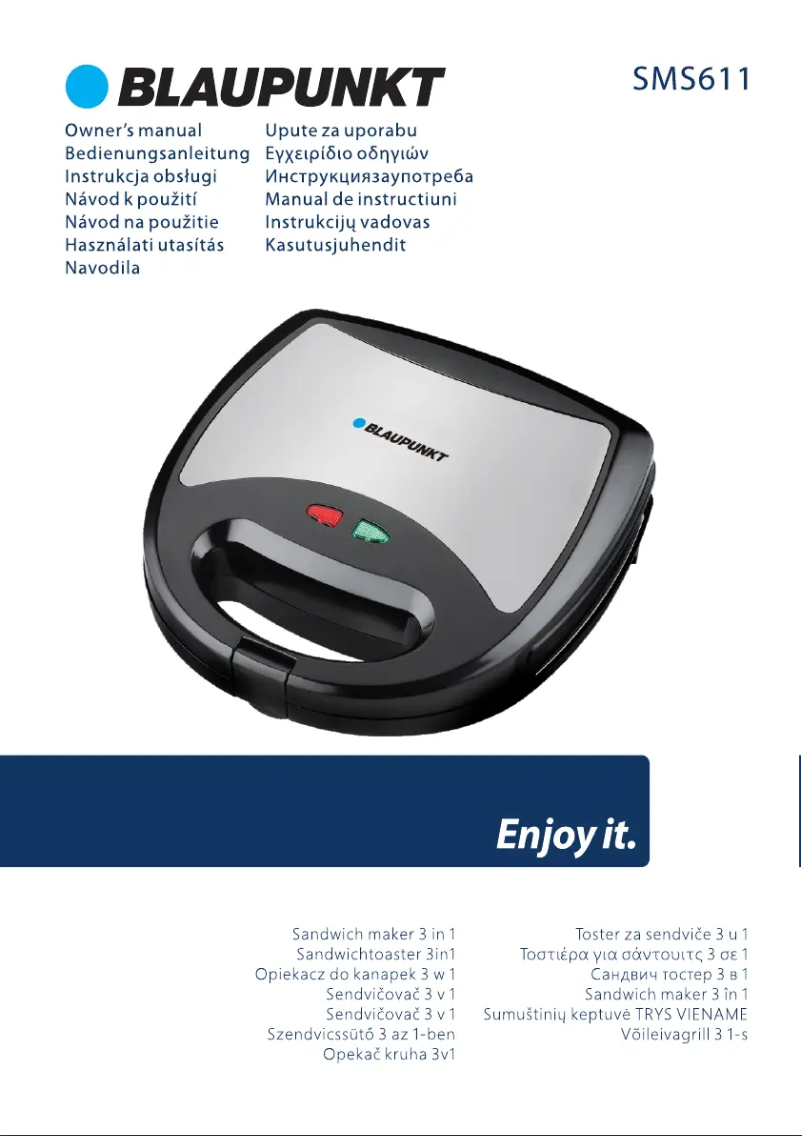 Page 1 de la notice Manuel utilisateur Blaupunkt SMS611