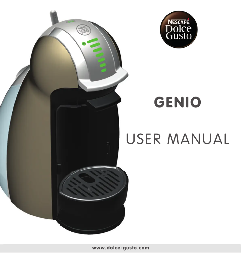 Image de la première page du manuel de l'appareil Nescafé Dolce Gusto Genio KP160T