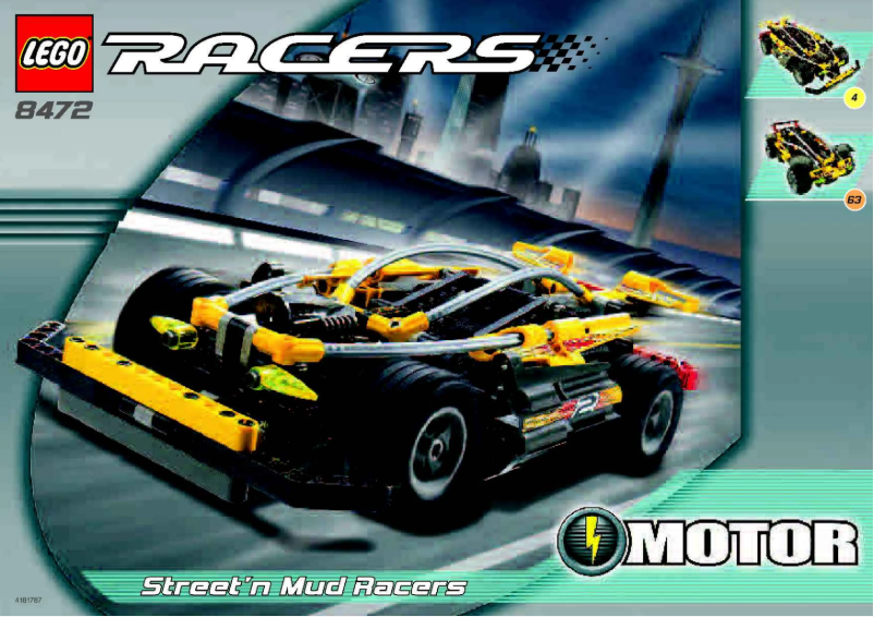 Page n°1 - Manuel utilisateur Lego Racers 8472