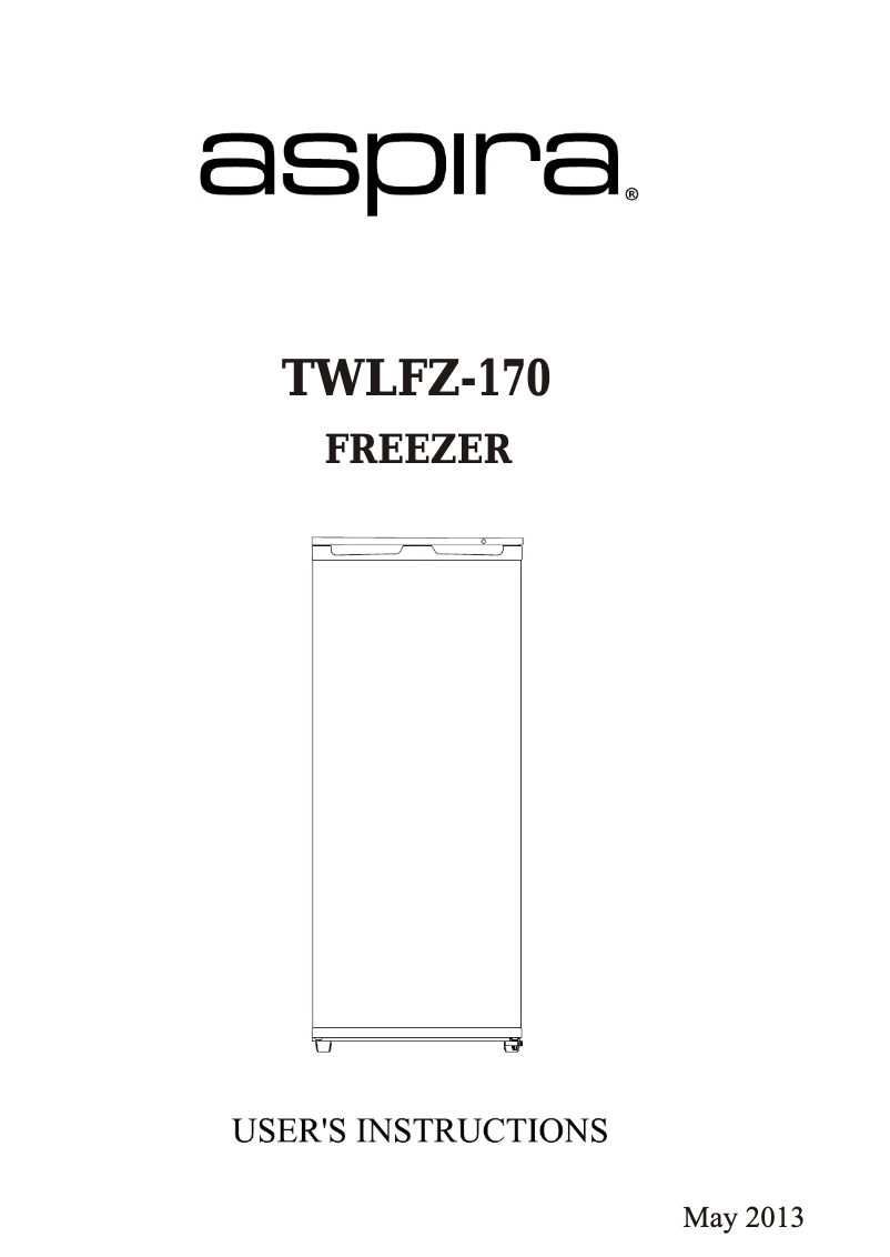 Page n°1 - Manuel utilisateur Aspira TWLFZ-170