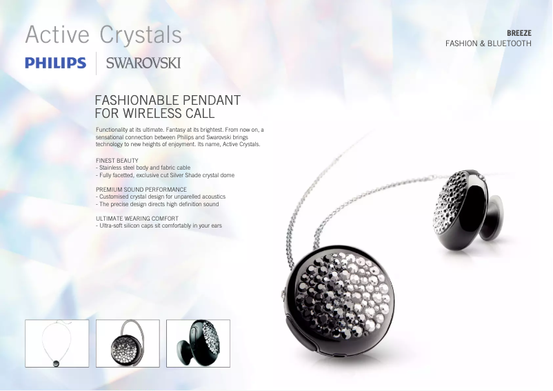 Image de la première page du manuel de l'appareil Active Crystals SWB9000