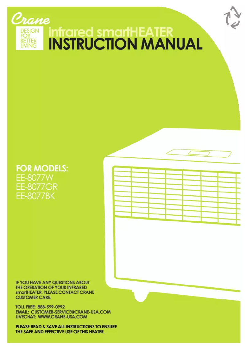 Page n°1 - Manuel utilisateur Crane EE-8077