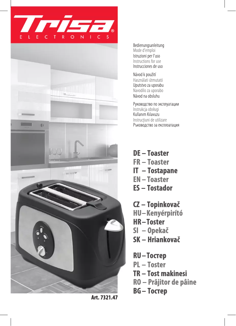 Page n°1 - Manuel utilisateur Trisa Crunchy Toast