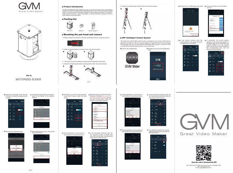 Page 1 de la notice Manuel utilisateur GVM WX-1D