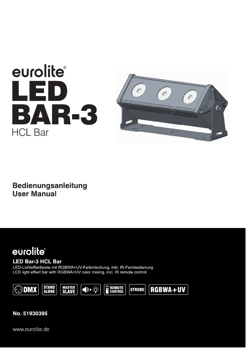 Image de la première page du manuel de l'appareil LED BAR-3