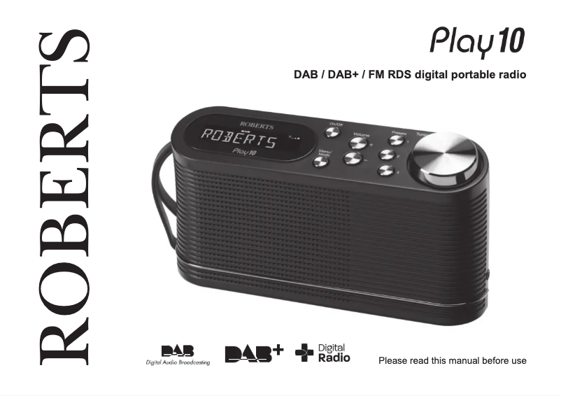 Page n°1 - Manuel utilisateur Roberts Play 10